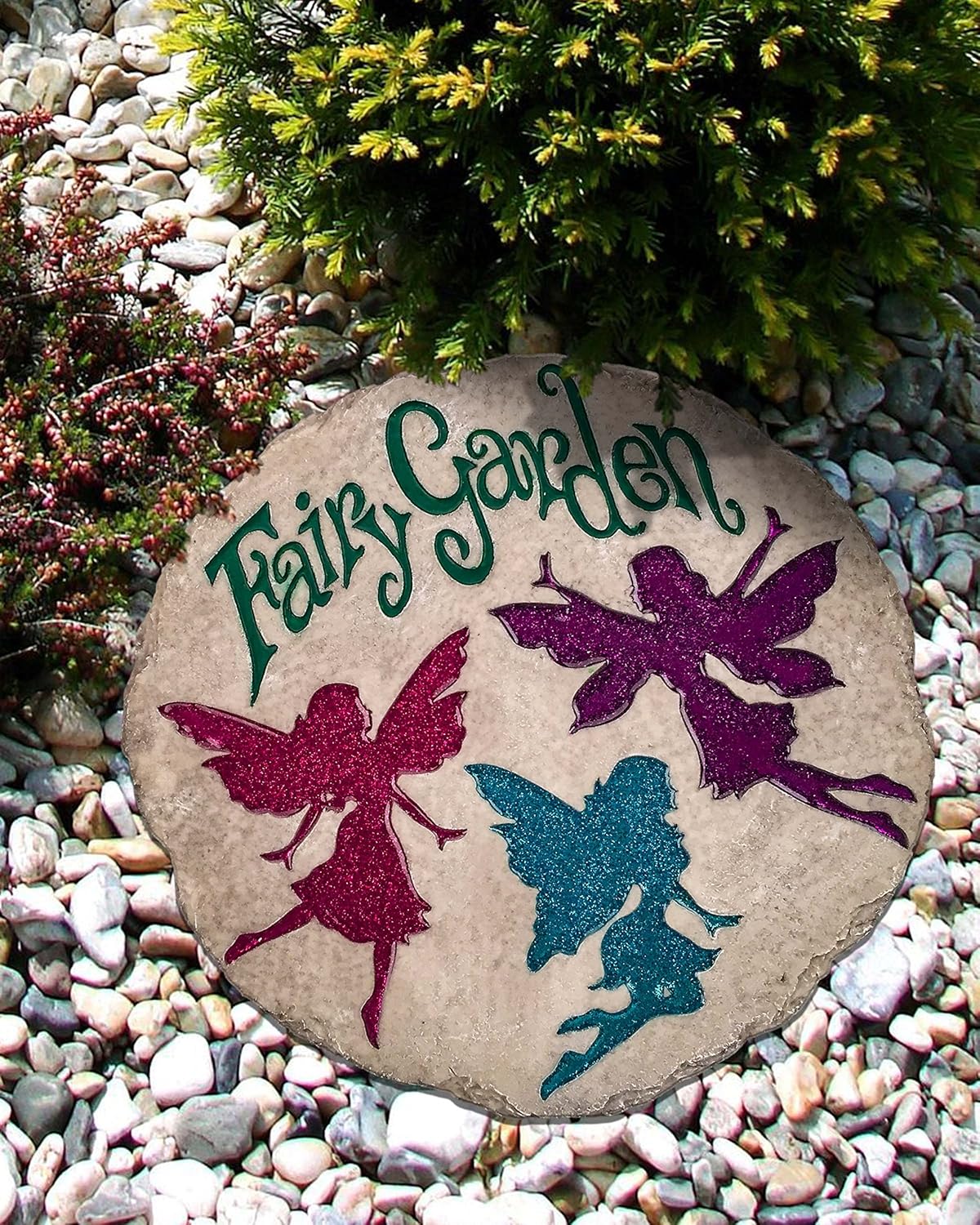 Spoontiques - Garden Décor - Bronze Angel Stepping Stone - Decorative Stone for Garden - Image 2